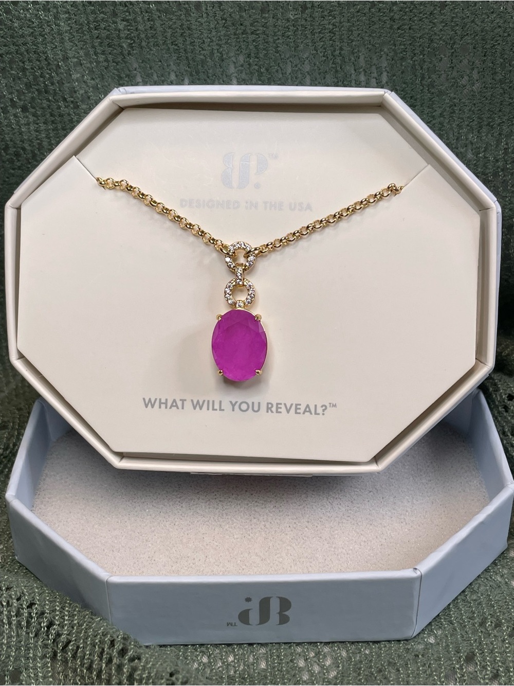 Bomb Party "Everything I Dreamt" Purple Fluorite on Gold NK87459